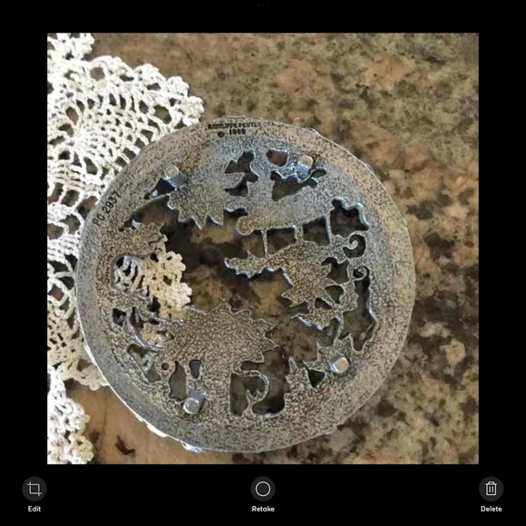 Vintage Rawcliffe Pewter 1998 & Glass bottom 🌹 - Picture 6 of 16